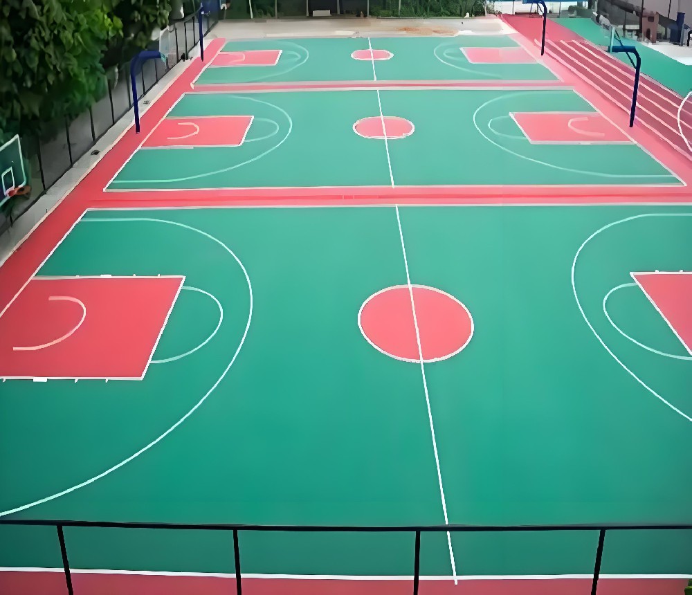 硅PU篮球场 硅PU篮球场