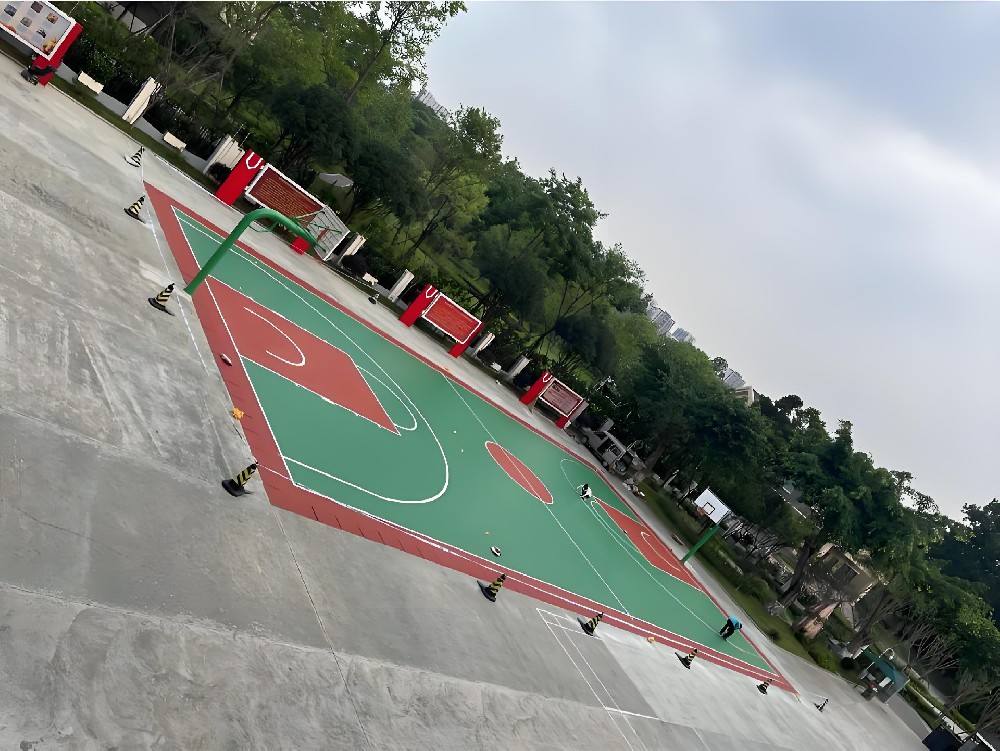 复合型硅pu篮球场 复合型硅pu篮球场
